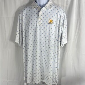 Draddy Sport Presidents Cup White and Blue Trophy Polo Shirt